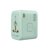 MICRODIA 1WorldAdapter™ PD65W GaN Pro™ with 3 x USB-C PD3.2 & USB-A QC4+ PPS Fast Charging
